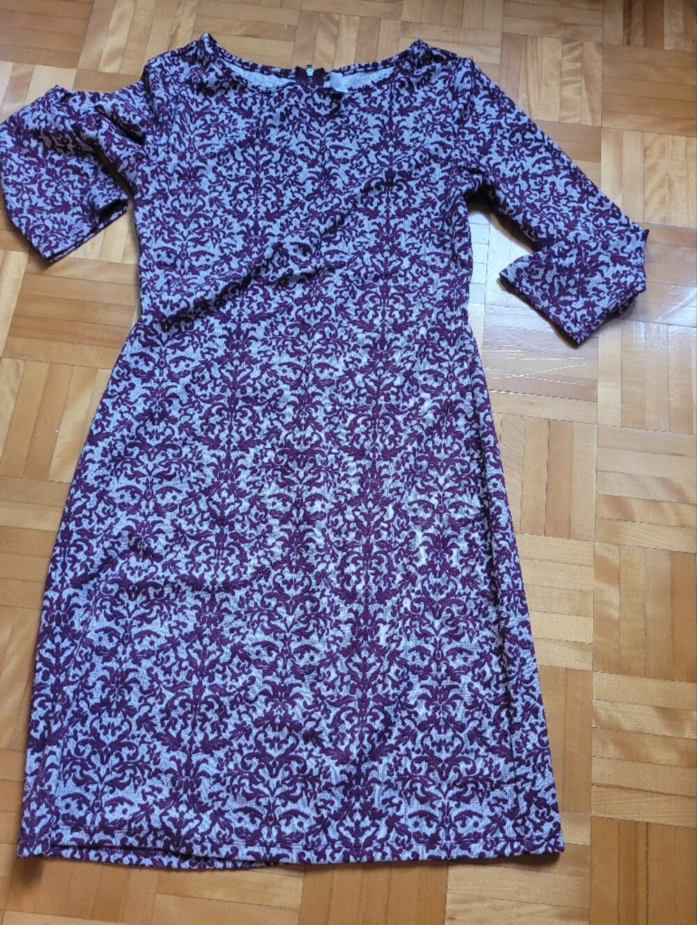 Xhilaration Purple Floral Midi Dress